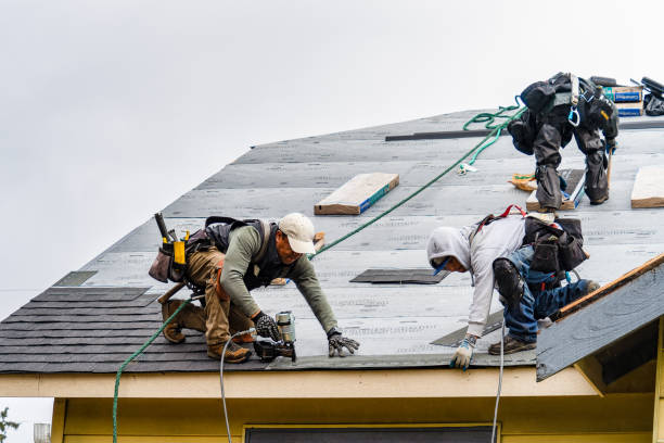 Professional Gutter Installation technician working in Wardensville, WV